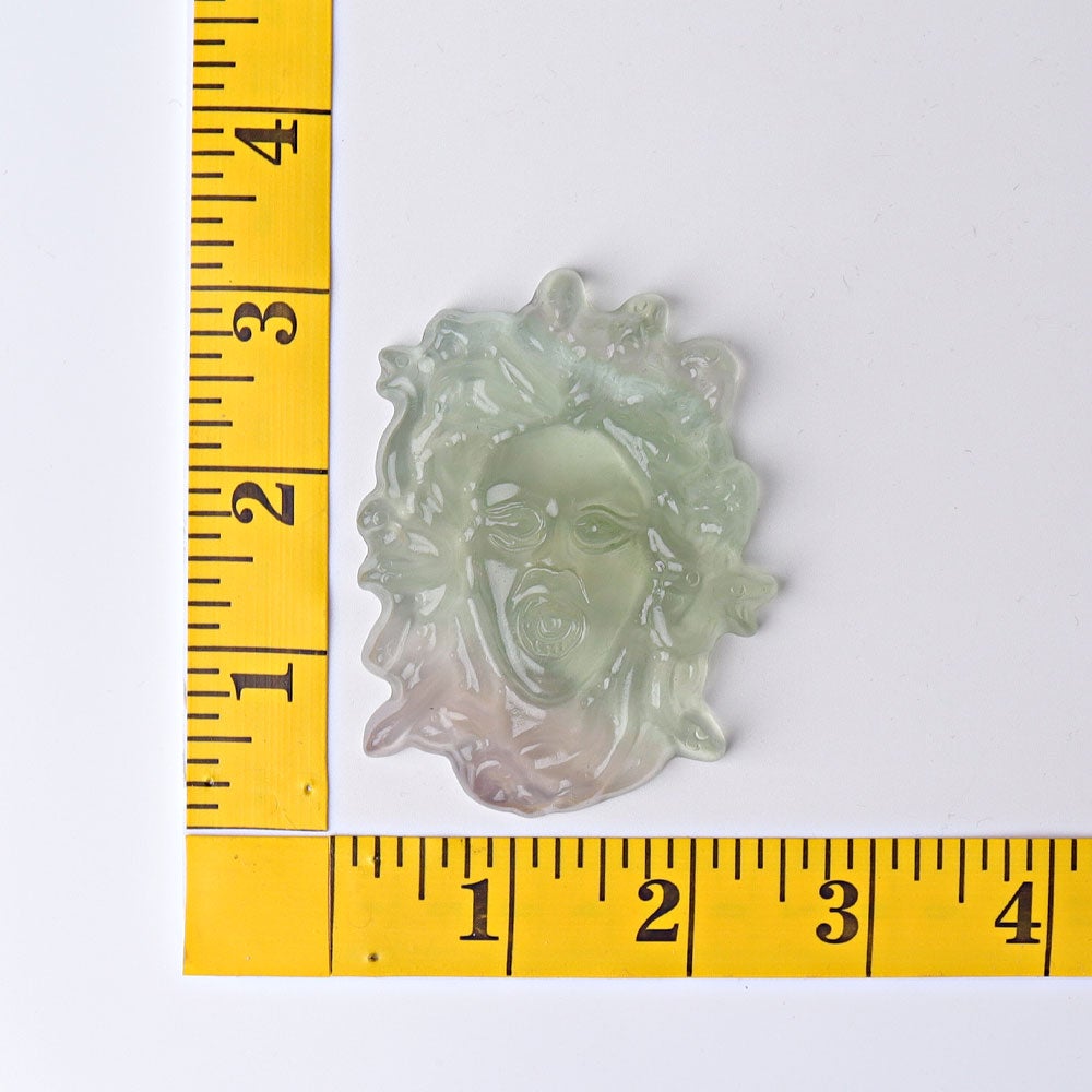 3" Fluorite Medusa Crystal Carvings Crystal wholesale suppliers