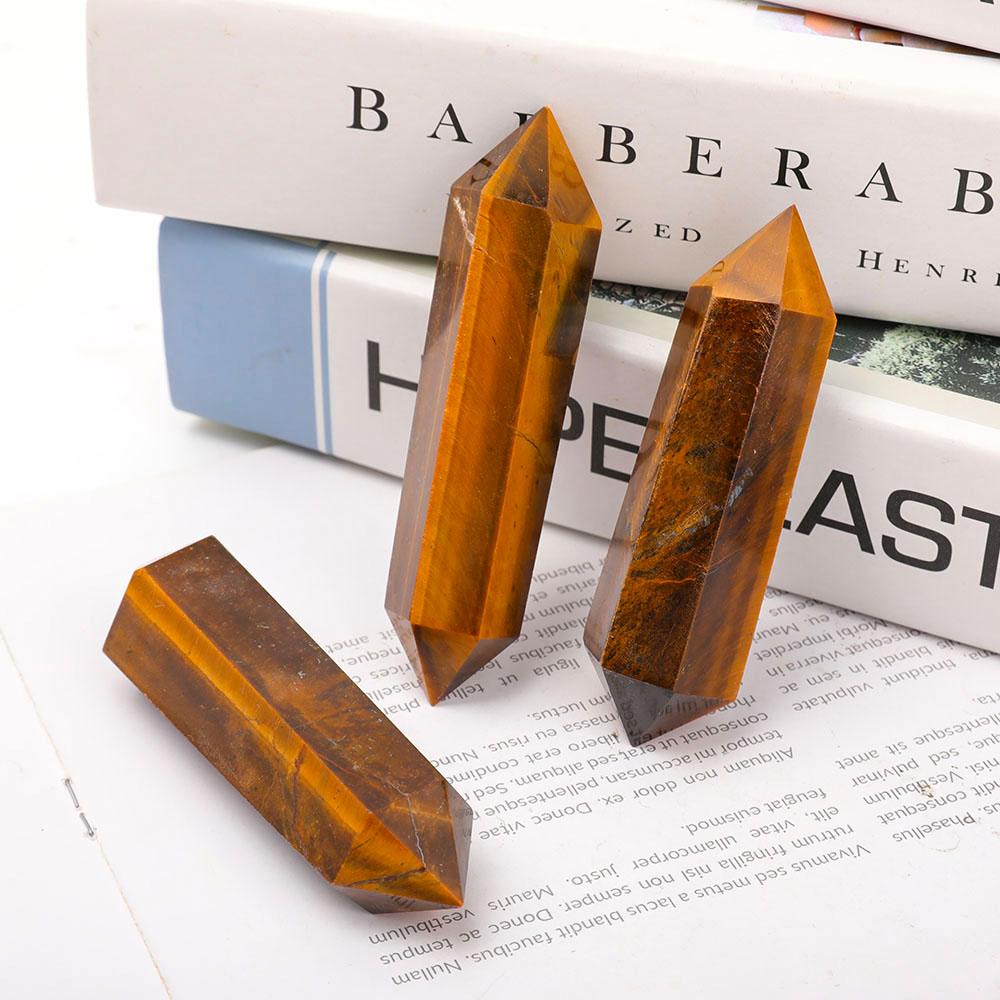 Tiger Eye Double Terminated Points Crystal wholesale suppliers