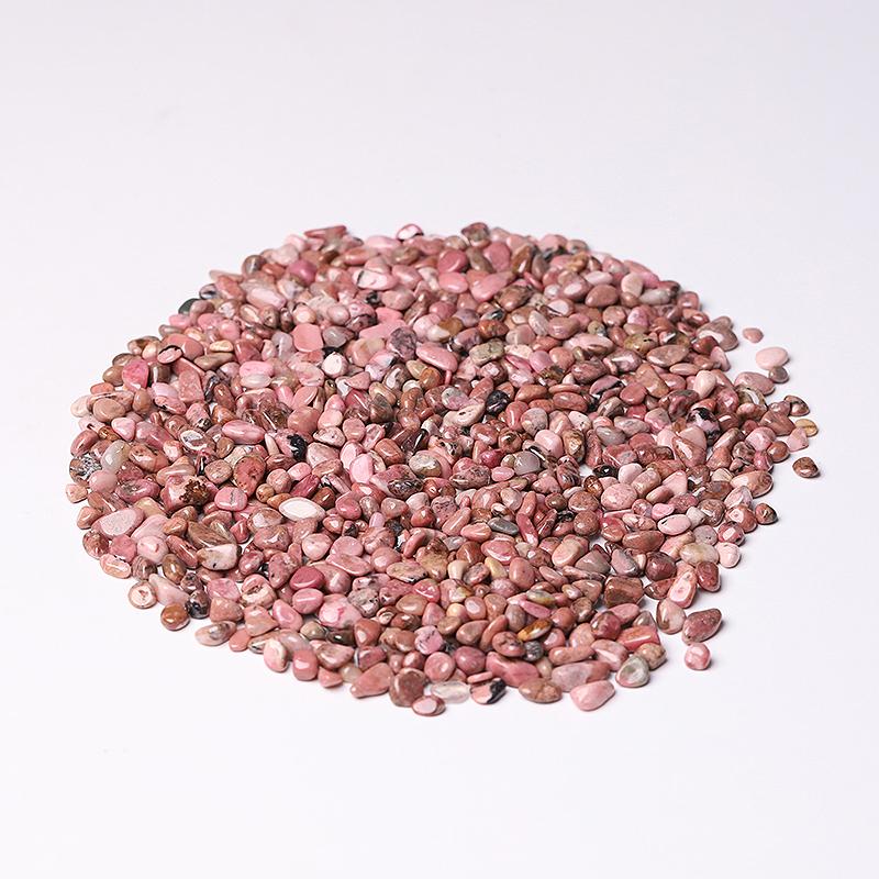 0.1kg Different Size Natural Rhodonite Chips Crystal Chips for Decoration Crystal wholesale suppliers