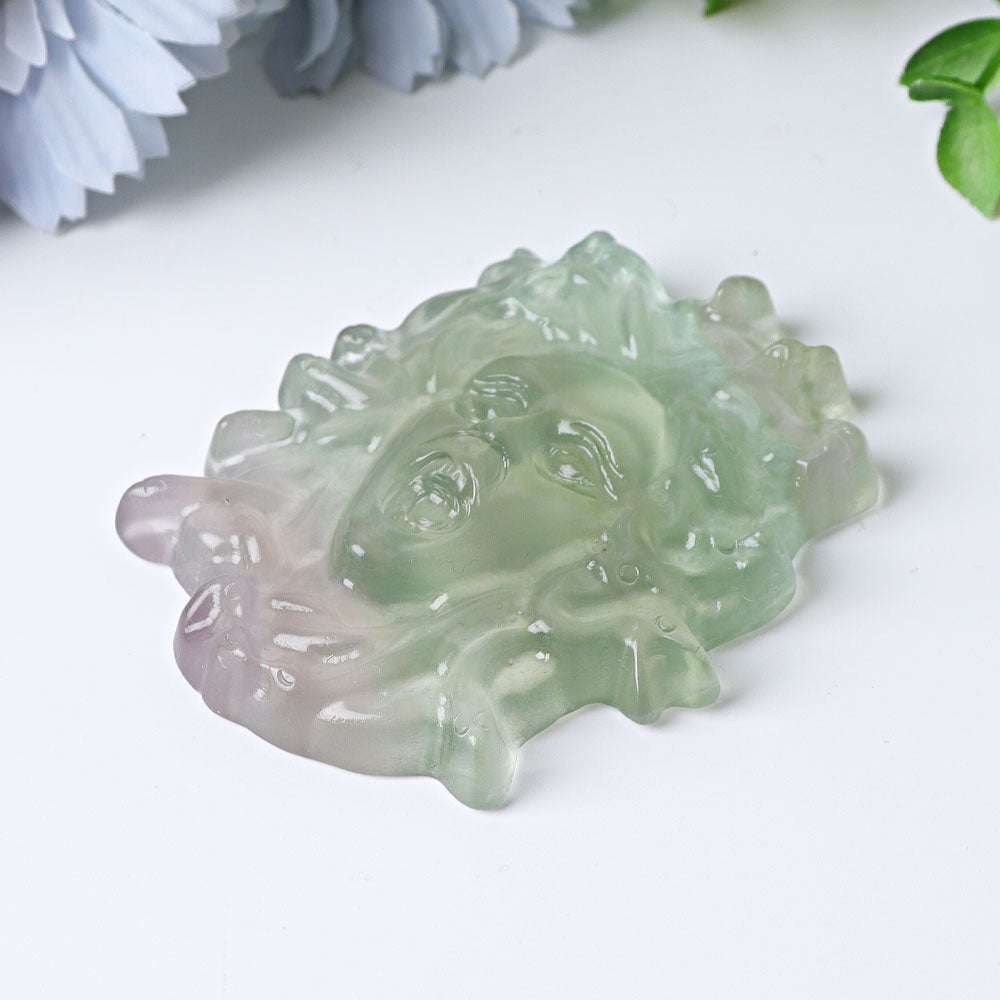 3" Fluorite Medusa Crystal Carvings Crystal wholesale suppliers