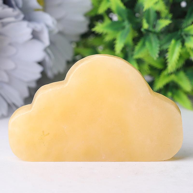 2.8" Yellow Jade  Cloud Crystal Carvings Crystal wholesale suppliers