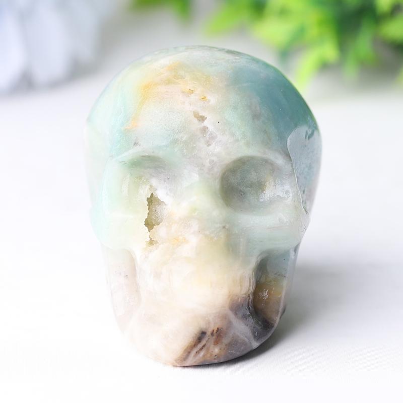 2" Sky Blue Skull Crystal Carvings Crystal wholesale suppliers