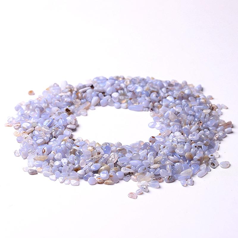 0.1kg 7mm-9mm Blue Lace Agate Crystal Chips Crystal wholesale suppliers