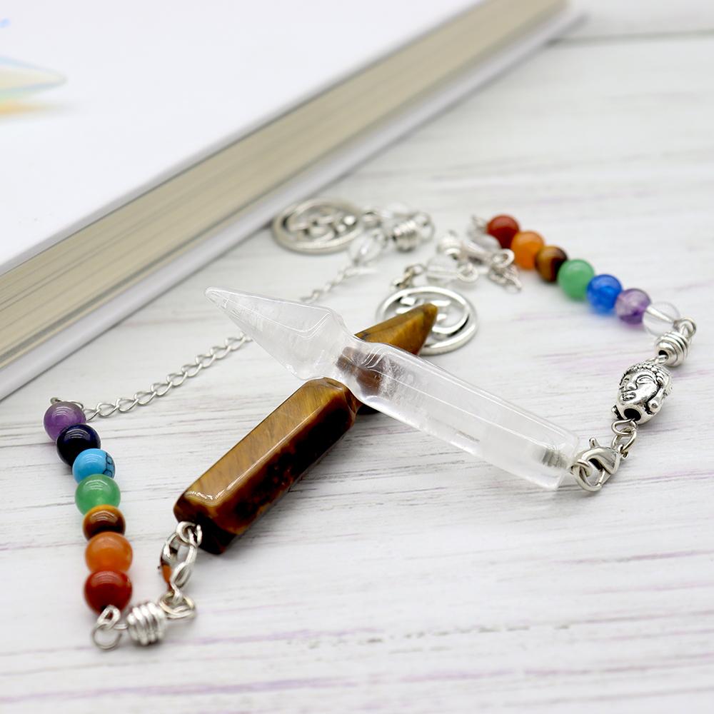 7 Chakra Healing Crystal Dowsing Pendulum Reiki Balance Meditation Jewelry Crystal wholesale suppliers