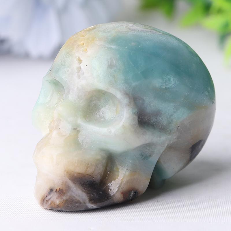 2" Sky Blue Skull Crystal Carvings Crystal wholesale suppliers