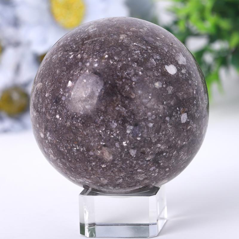 2.5"-4.5" Resin Lepidolite Sphere Crystal wholesale suppliers