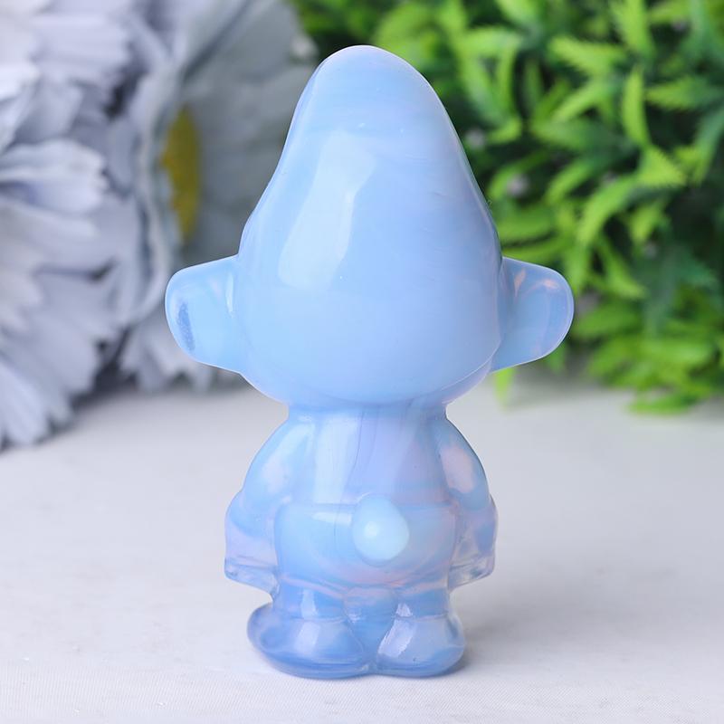 3.2" Blue Opalite Smurfs Crystal Carvings Crystal wholesale suppliers