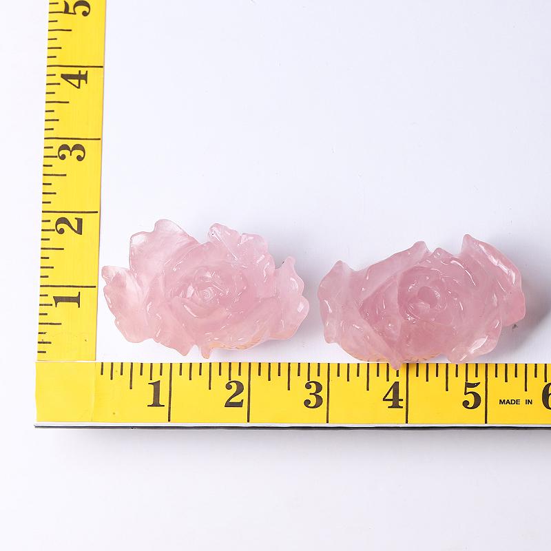 3" Rose Quartz Peony Crystal Carvings Crystal wholesale suppliers