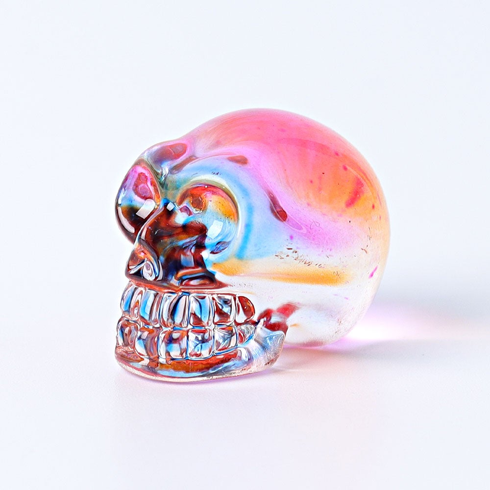 1" Aura Skull  Angel Crystal Carvings （Random sending color） Crystal wholesale suppliers