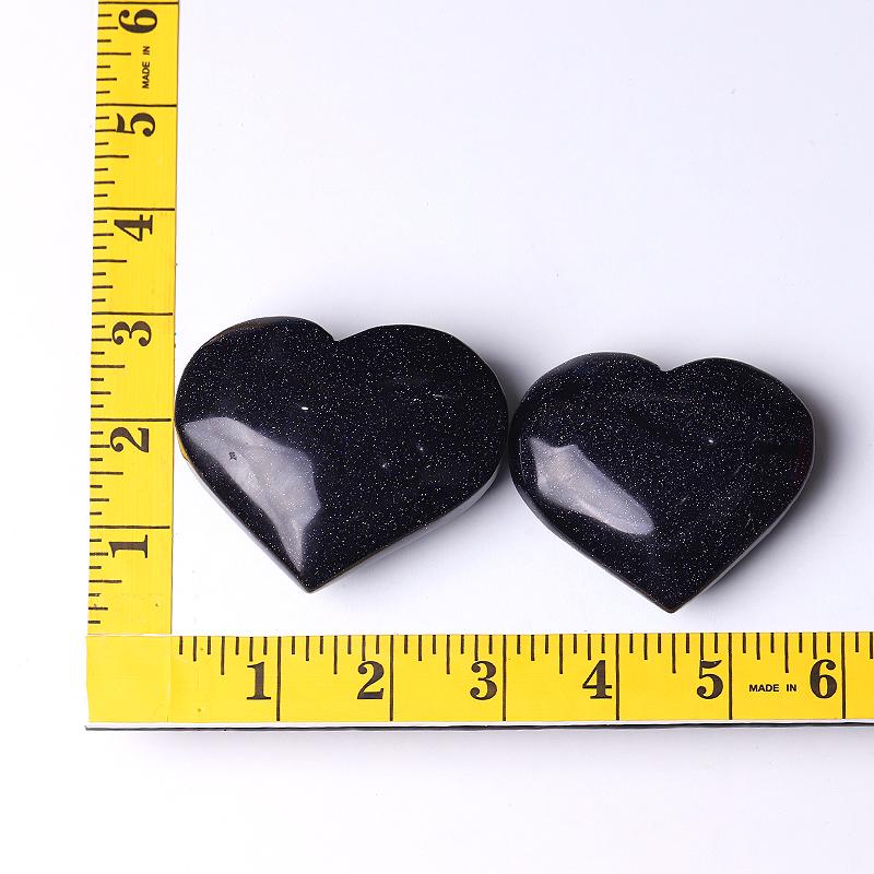 2.5-3.0" Blue Sandstone Heart Shape Crystal Carvings Crystal wholesale suppliers