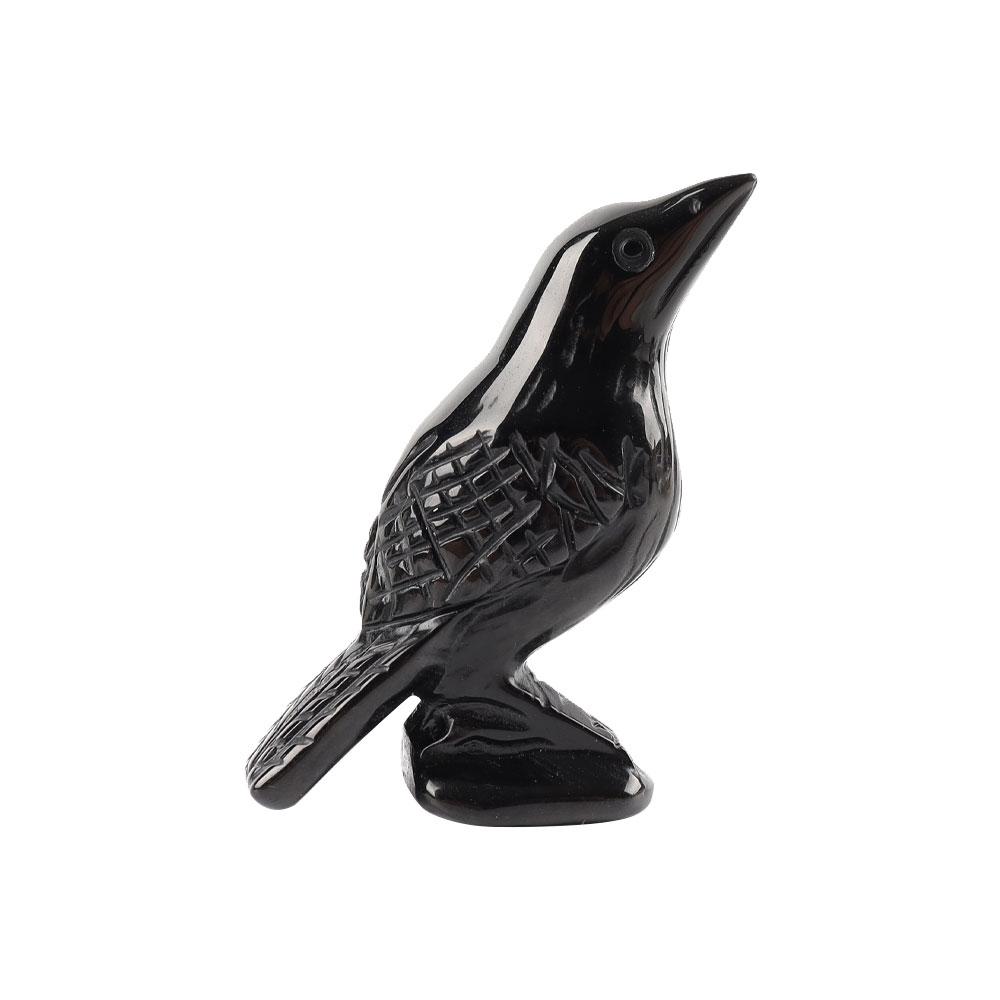 Black Obsidian Crystal Carving Crow Free Form Crystal wholesale suppliers