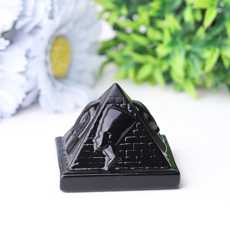 2.2" Pyramid with Pharaoh Crystal Carvings Crystal wholesale suppliers