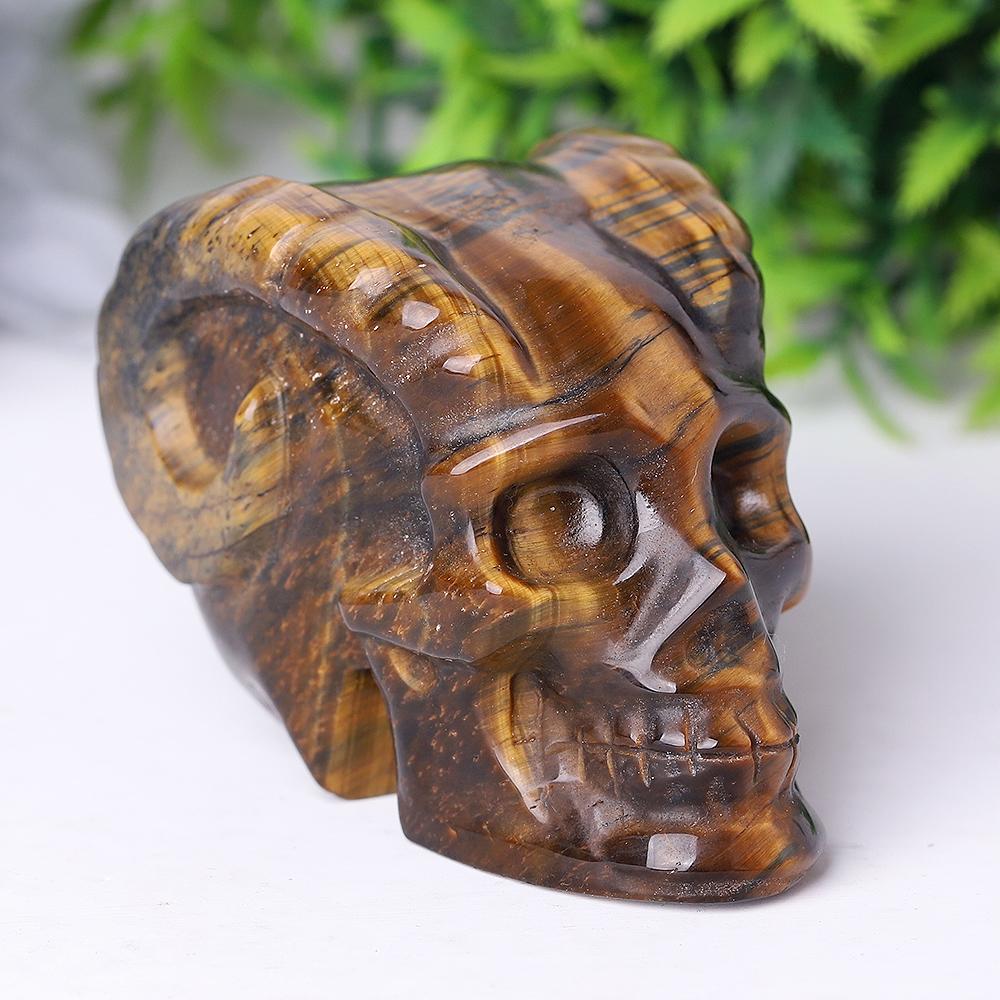 Tiger Eye Crystal Skull Carvings Crystal wholesale suppliers