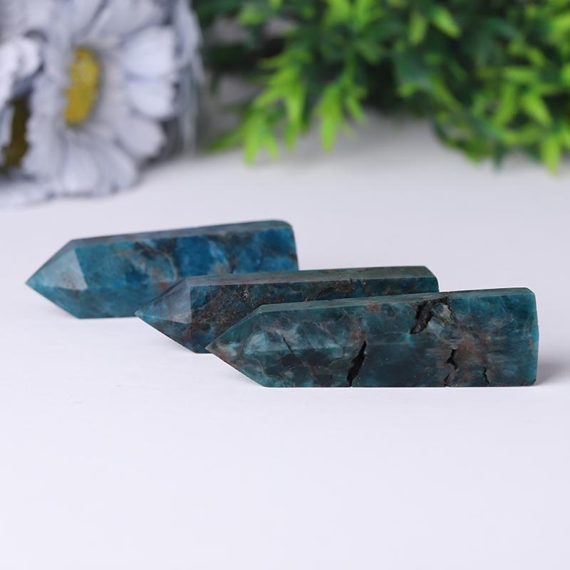 Natural Blue Apatite Point Healing Crystal Tower Crystal wholesale suppliers