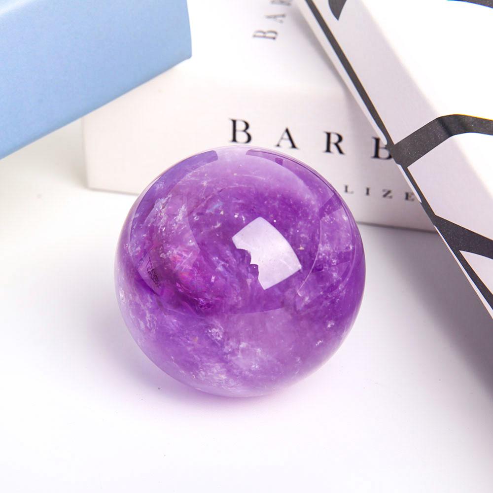 2.25” Natural Amethyst Crystal Sphere Crystal wholesale suppliers