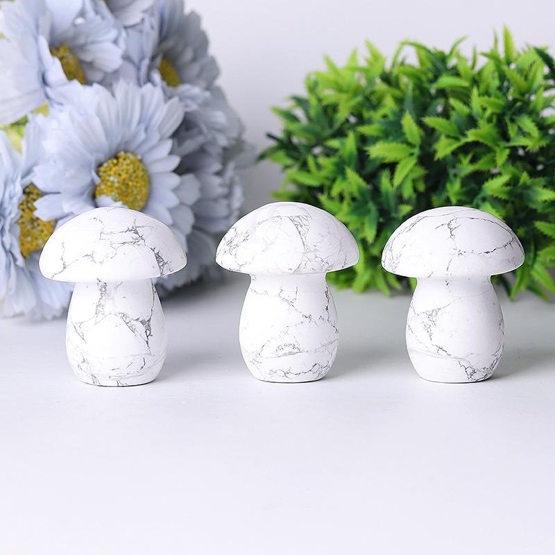 2" Howlite Mushroom Crystal Carvings Crystal wholesale suppliers