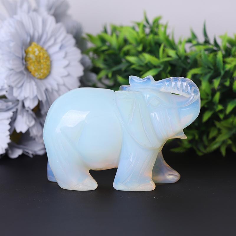 Opalite Elephant Crystal Carvings Crystal wholesale suppliers