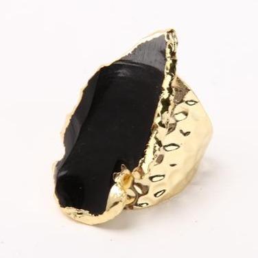 Black Obsidian Handmade Crystal Ring Crystal wholesale suppliers