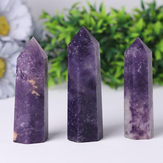 Natural Purple Mica Points Healing Tower Crystal wholesale suppliers