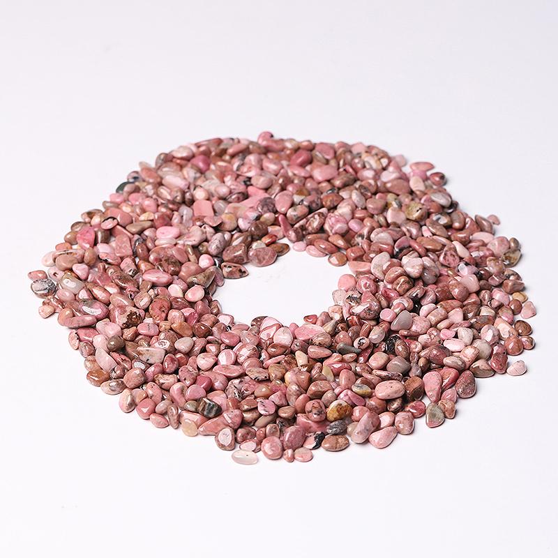 0.1kg Different Size Natural Rhodonite Chips Crystal Chips for Decoration Crystal wholesale suppliers