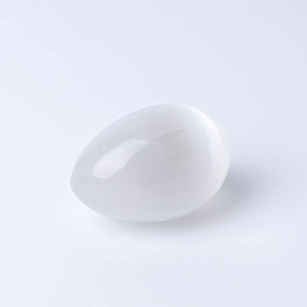 2.5" Selenite Egg Palm Stone Crystal wholesale suppliers