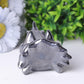 3.5" Terahertz Dragon Head Crystal Hematite Carvings Crystal wholesale suppliers