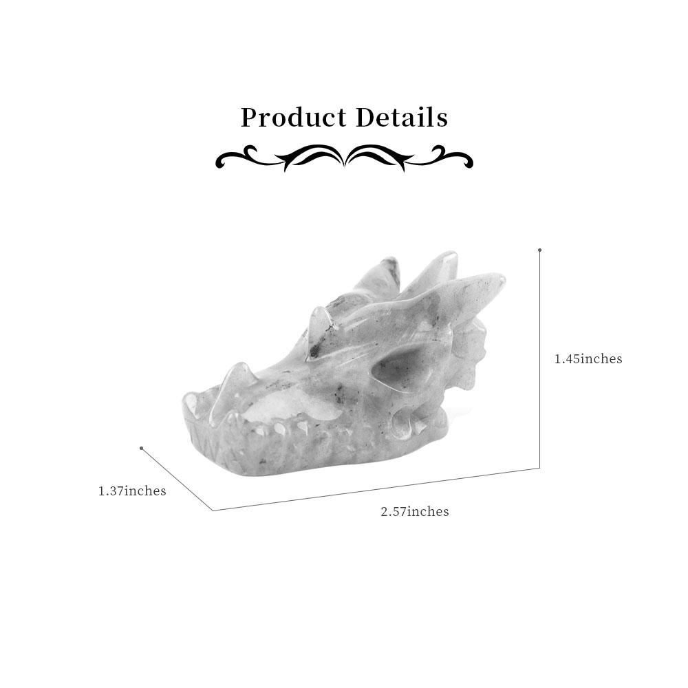 Unakite Dragon Head Carvings