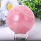 2.0"-4.5" Rose Quartz Sphere Crystal wholesale suppliers