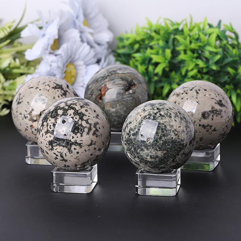 1.5"-4.0" Ocean Jasper Sphere Crystal wholesale suppliers