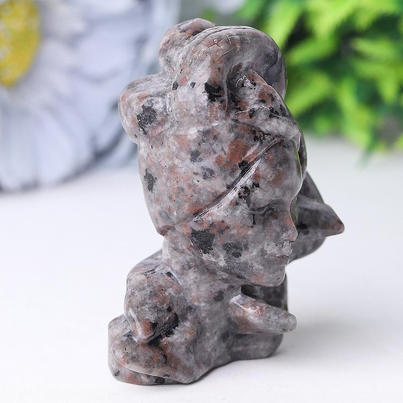 2.5" Yooperlite Medusa Crystal Carvings Crystal wholesale suppliers