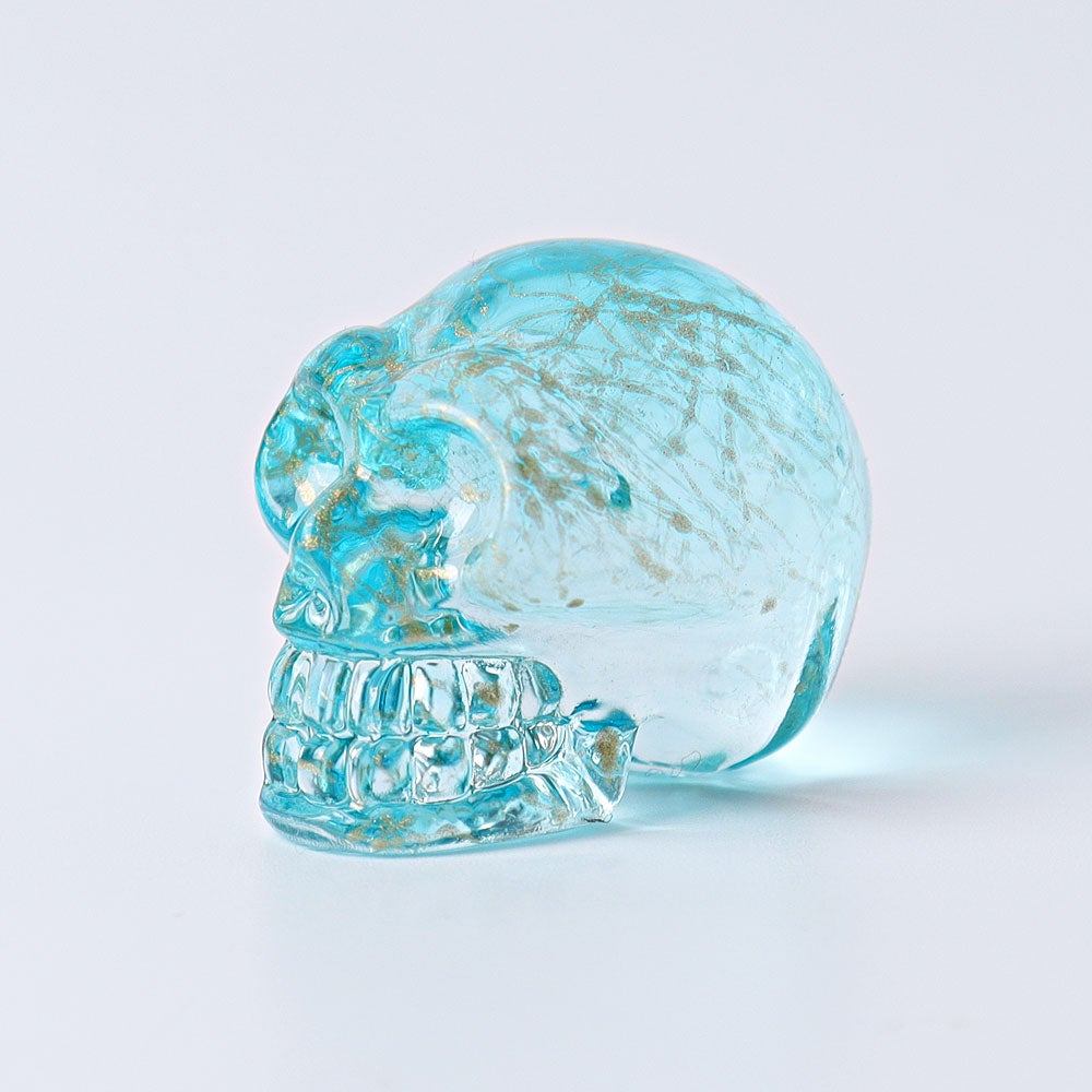 1" Aura Skull  Angel Crystal Carvings （Random sending color） Crystal wholesale suppliers