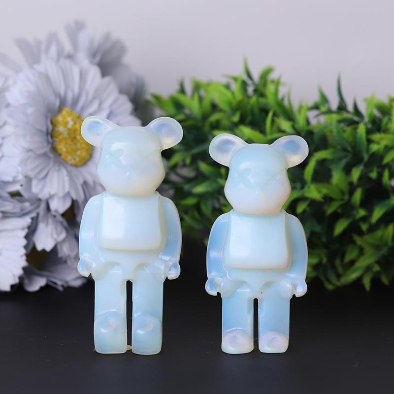 Opalite Bear Brick Crystal Carvings Crystal wholesale suppliers