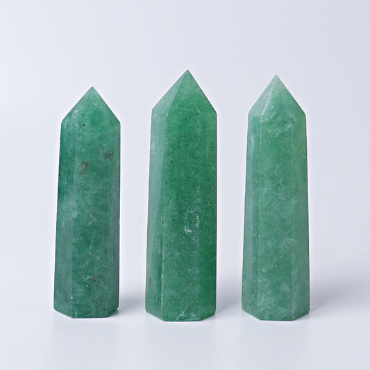 3"-3.5" Green Strawberry Crystal Point Crystal wholesale suppliers