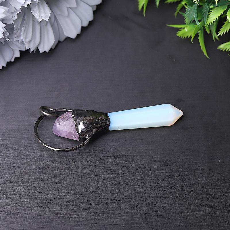 2.5" Opalite with Amethsyt Pendant for Jewelry DIY Crystal wholesale suppliers