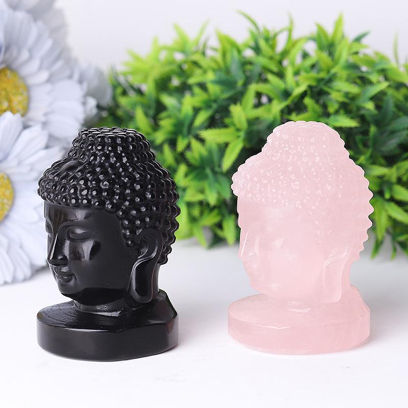 3" Buddha Head Crystal Carvings Crystal wholesale suppliers