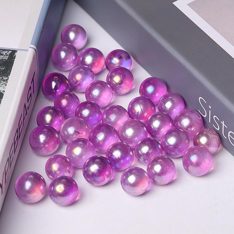 0.5-0.7'' High Quality Purple Aura Crystal Spheres Crystal Balls for Healing Crystal wholesale suppliers