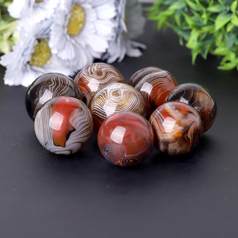 1.0"-1.5" Black Sardonyx Sphere Crystal wholesale suppliers