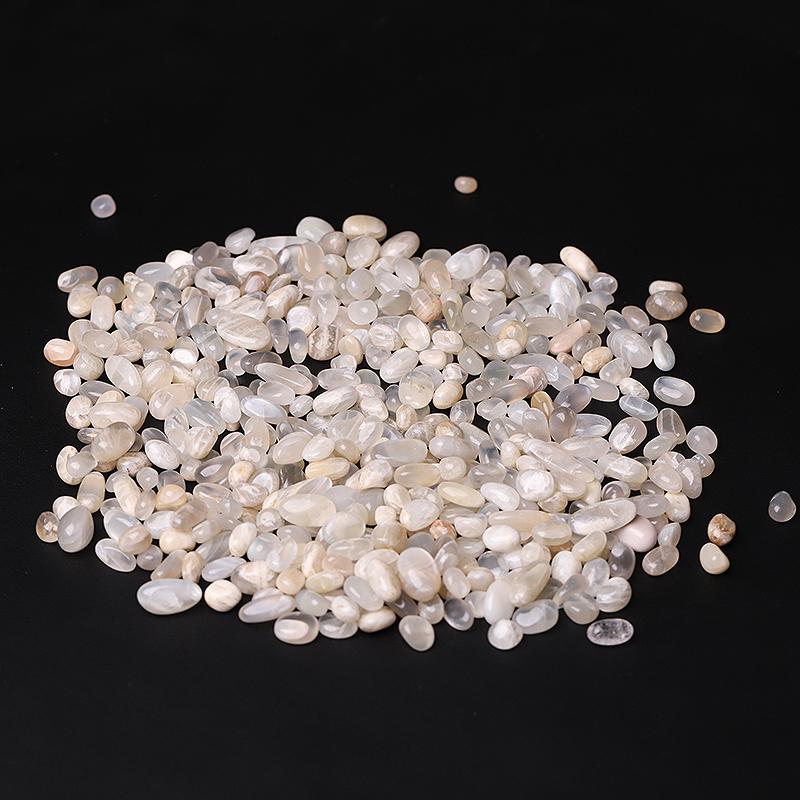 0.1kg Round Shape Natural Moonstone Chips Crystal Chips for Decoration Crystal wholesale suppliers