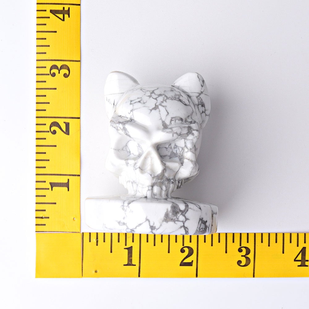 2.5" Howlite Skull Crystal Carvings Crystal wholesale suppliers