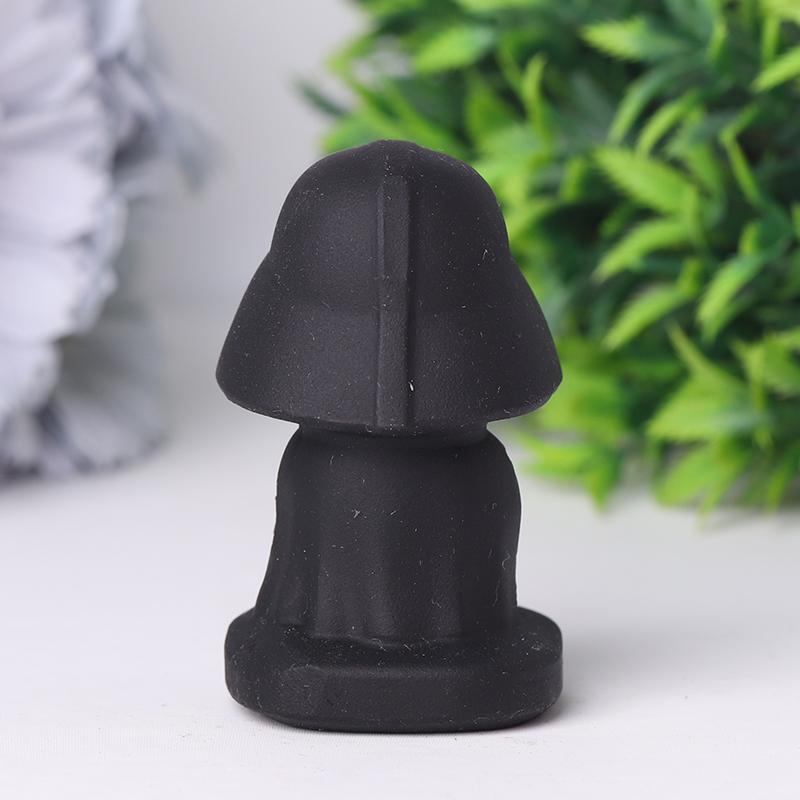 2.5" Black Obsidian Darth Vader Crystal Carvings Crystal wholesale suppliers