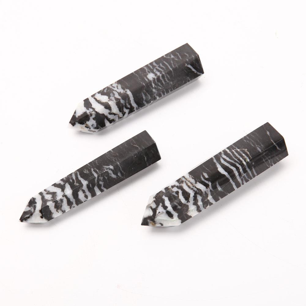 Set of 3 Zebra Jasper Crystal Points Crystal wholesale suppliers