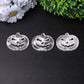 2.5" Selenite Pumpkin Face Hand Carving Halloween Gift