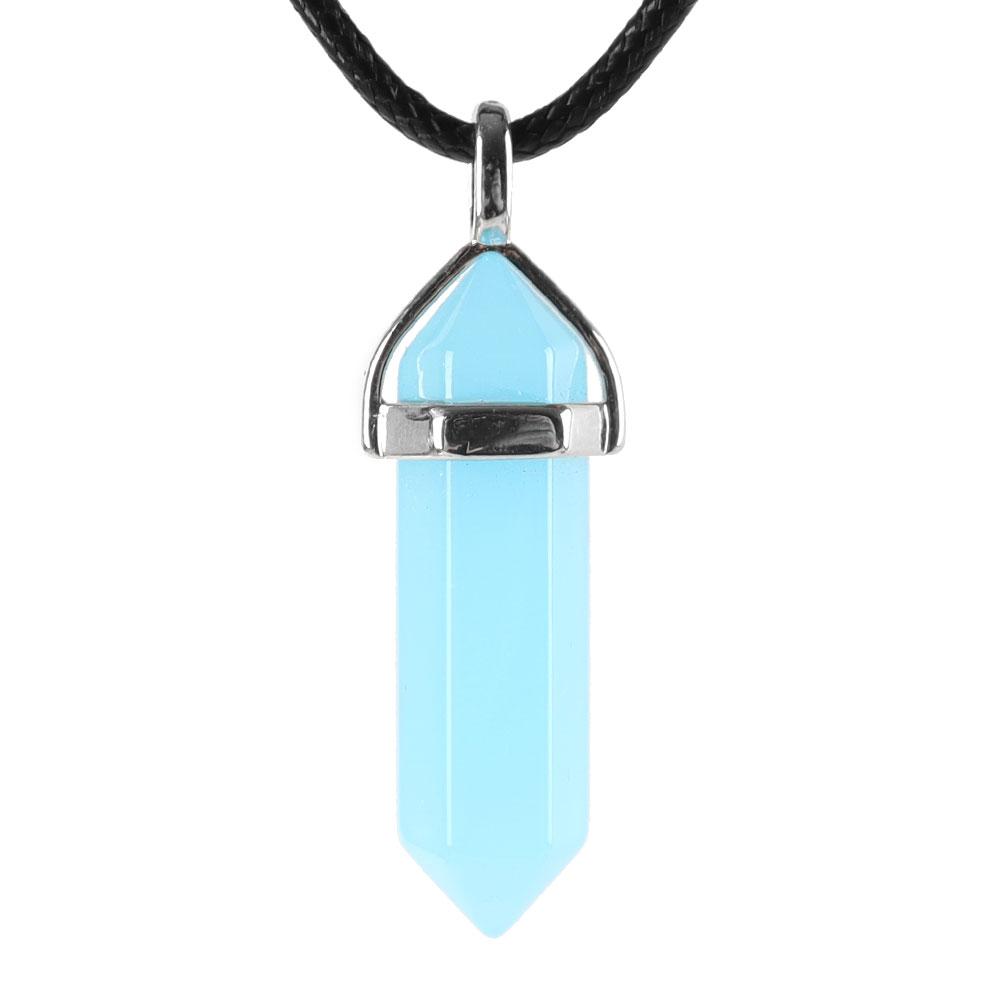 Natural Semi-Precious Gemstone Crystal Healing Hexagonal Point Chakra Pendant Crystal wholesale suppliers