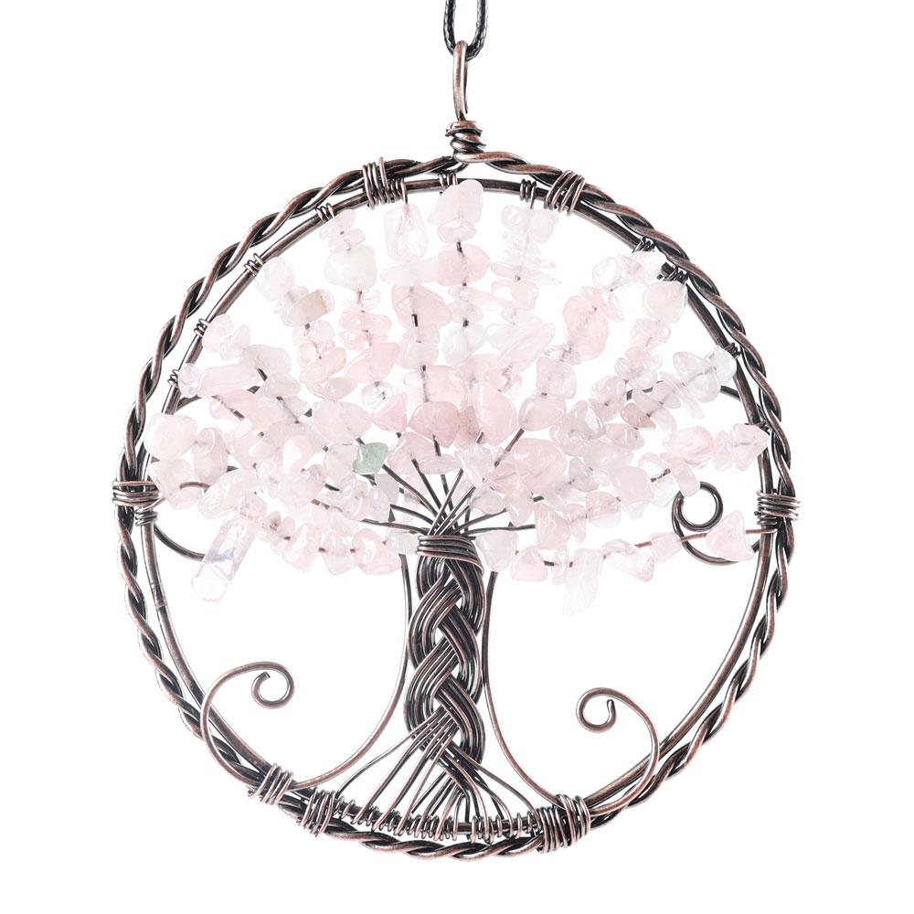 Healing Crystal Jewelry Tree of Life Wire Wrapped Pendant Crystal wholesale suppliers