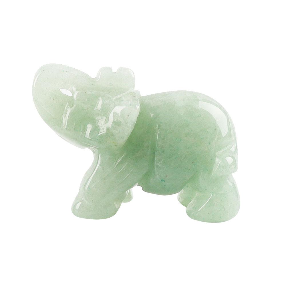 Carved Healing Crystals Gemstones Elephant Statue Figurine Crystal wholesale suppliers