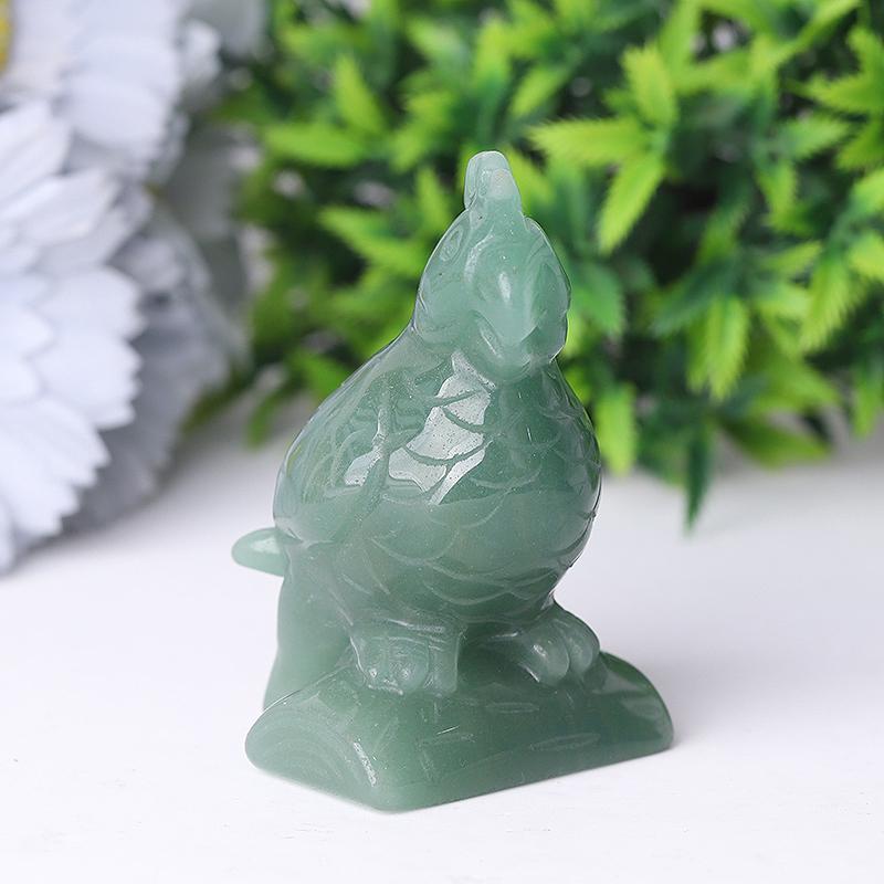 3" Green Aventurine Parot Crystal Carvings Crystal wholesale suppliers