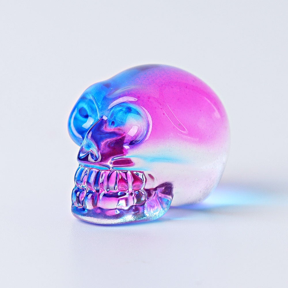 1" Aura Skull  Angel Crystal Carvings （Random sending color） Crystal wholesale suppliers