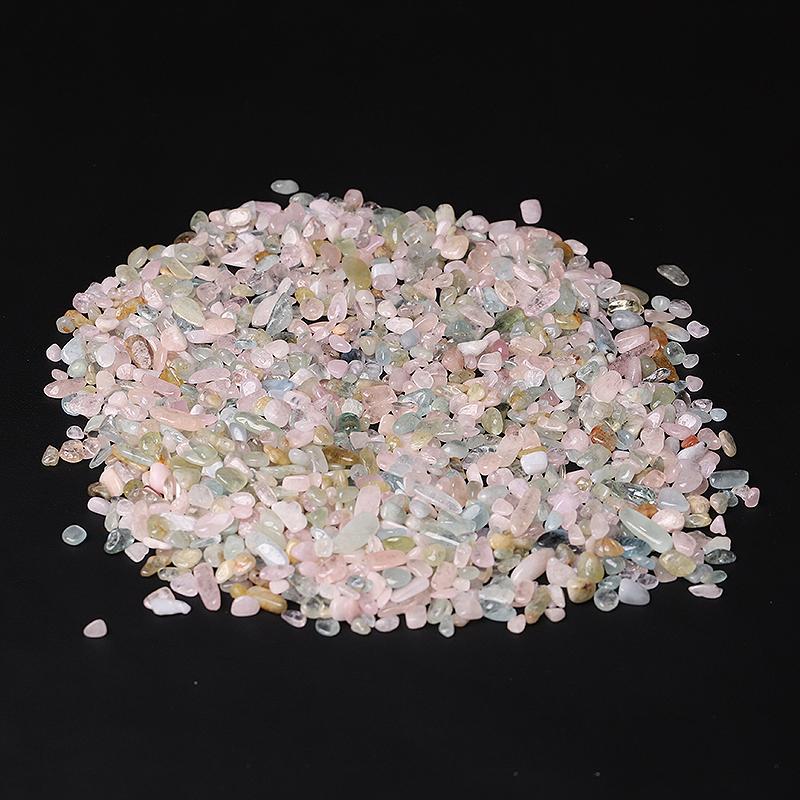 0.1kg Natural Morganite Chips Crystal Chips for Decoration Crystal wholesale suppliers