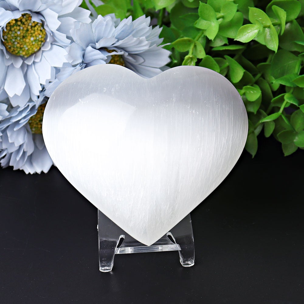 1.7"-2.8" Selenite Heart Crystal Carvings Crystal wholesale suppliers