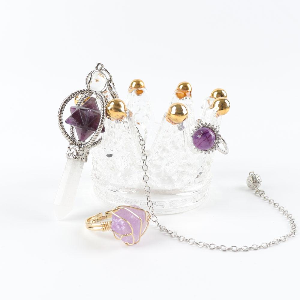 Crystal Glass Jewelry Ring Holder Crystal wholesale suppliers